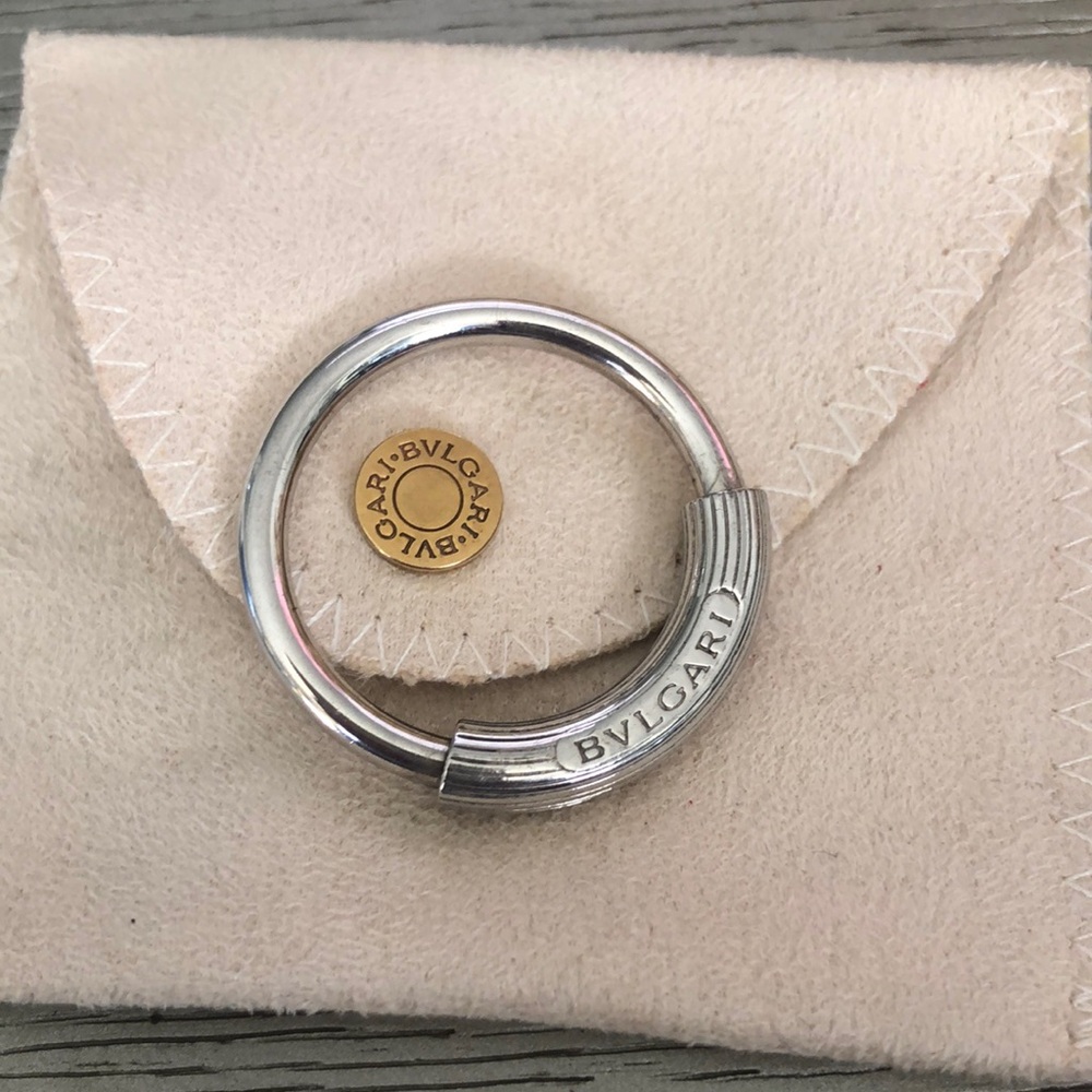 Bvlgari Silver Key Ring